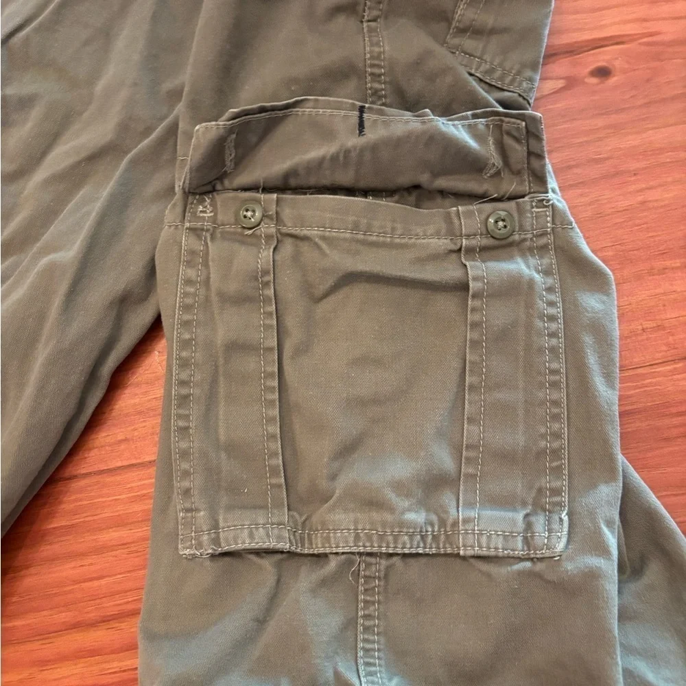 Faded Glory Boys 16 Olive Green Cargo Shorts